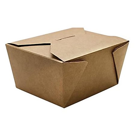Karat Fold-To-Go Boxes, 30 Oz, Kraft, Case Of