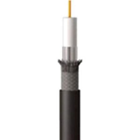 C2G 1000ft RG6/U Dual Shield Coaxial Cable - In-Wall CMG-Rated - Black - 1000ft - Black