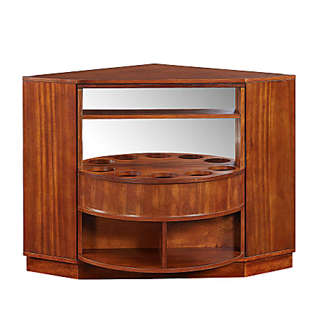 Southern enterprises hentz store corner bar cabinet