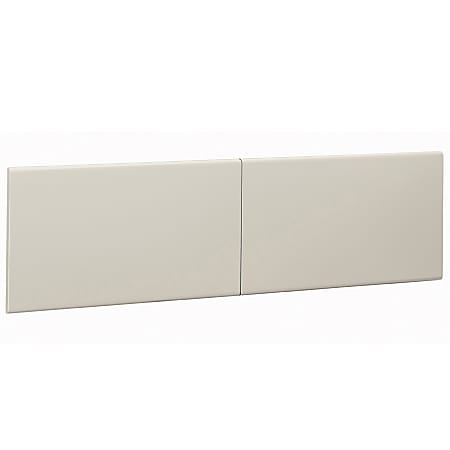HON® Flipper Doors, For 60" Open Hutch, 2-Door, Light Gray