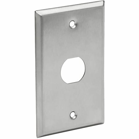 Eaton Tripp Lite Series RJ45 Bulkhead Wall Plate 1 Cutout Industrial Metal Single Gang TAA - Faceplate - N206FP01IND