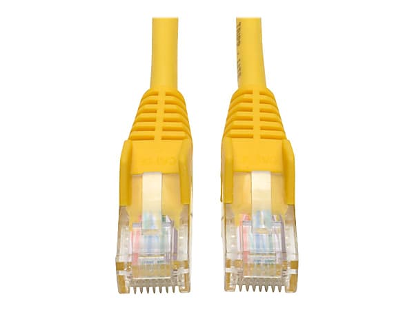 Eaton Tripp Lite Series Cat5e 350 MHz Snagless Molded (UTP) Ethernet Cable (RJ45 M/M), PoE - Yellow, 14 ft. (4.27 m) - Patch cable - RJ-45 (M) to RJ-45 (M) - 14 ft - UTP - CAT 5e - molded, snagless, stranded - yellow