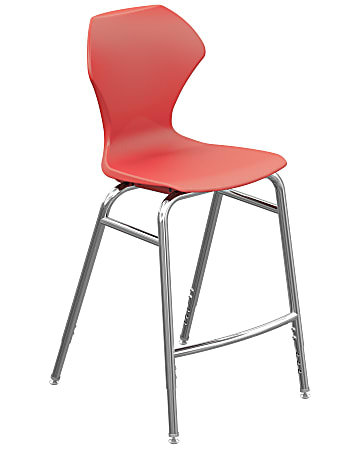 Marco Group™ Apex™ Apex Series Adjustable Stool, Red/Chrome