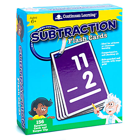 Continuum Games Flash Cards 3 x 4 12 Subtraction Grade 2 12 Office Depot