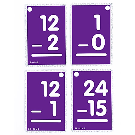 Continuum Games Flash Cards 3 x 4 12 Subtraction Grade 2 12 Office Depot