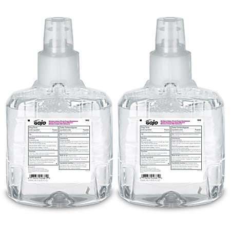 GOJO&reg; Antibacterial Foam Hand Wash Soap, Plum Scent, 40.58 Oz, Carton Of 2 Bottles
