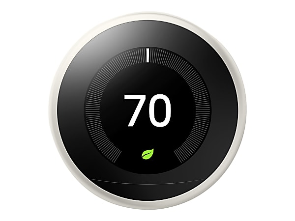 Google™ Nest Programmable Learning Thermostat with Temperature Sensor, 3rd Generation, White