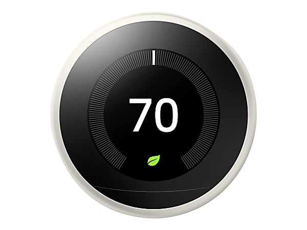 Google&trade; Nest Programmable Learning Thermostat with Temperature Sensor, 3rd Generation, White