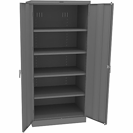 Tennsco Deluxe Unassembled Cabinet, 36"W x 24"D x 78"H, 5 Shelves, 200 lb Load Capacity, 2470MGY