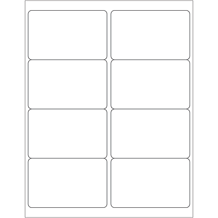 Tape Logic® Inkjet/Laser Labels, LL125, Rectangle, 4" x 2 1/2", White, Case Of 800
