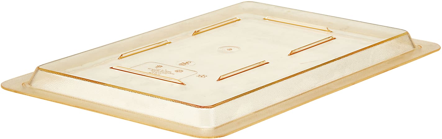 Cambro Camwear Food Box Flat Covers, 12" x 18", Safety Yellow, Set Of 6 Covers