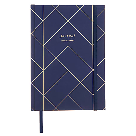 Russell & Hazel Journal, 5-15/16” x 8-3/8”, Ruled, 125 Sheets, Navy