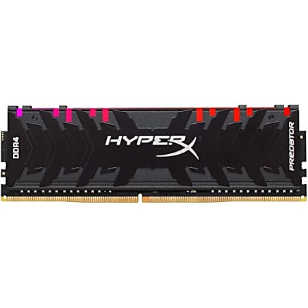 Kingston HyperX Predator 32GB DDR4 SDRAM Memory Module - 32 GB (4 x 8GB) - DDR4-3200/PC4-25600 DDR4 SDRAM - 3200 MHz - CL16 - 1.35 V - Non-ECC - Unbuffered - 288-pin - DIMM - Lifetime Warranty
