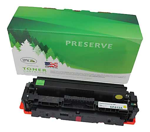 IPW Preserve Remanufactured Yellow Toner Cartridge Replacement For HP 410A, CF412A, 545-A12-ODP