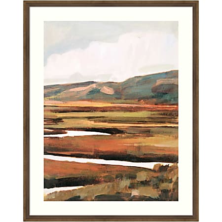 Amanti Art Mountain Field II by Victoria Borges Wood Framed Wall Art Print, 23”W x 29”H, Bronze