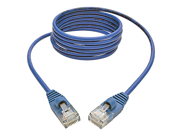 Tripp Lite 5ft Cat5e Cat5 Snagless Molded Slim UTP Patch Cable - Blue