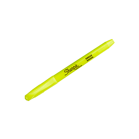 Sharpie Gel Highlighters Fluorescent Yellow Pack Of 12 - Office Depot