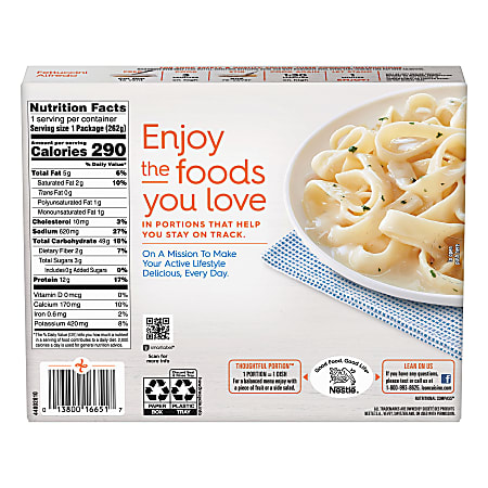 Lean cuisine nutrition label