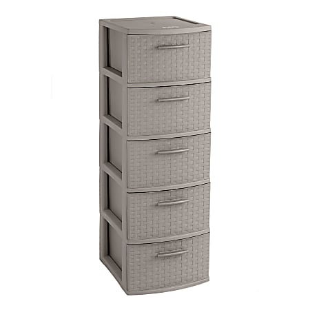 Inval Eclypse 5 Drawer Storage Cabinets 39 H x 13 W x 15 D