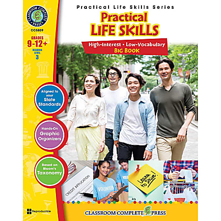 Classroom Complete Press Practical Life Skills Big Book, Grade 9 to 12