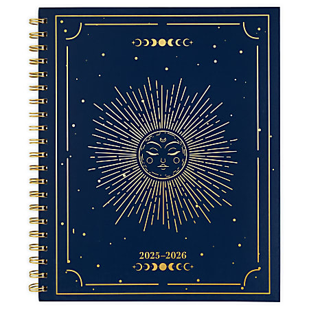 Cambridge® Solstice Academic 2025-2026 Weekly Monthly Planner, Large, 8 1/2" x 11"