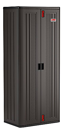 Suncast Commercial HDPE Tall Cabinet, 4 Shelves, Gray