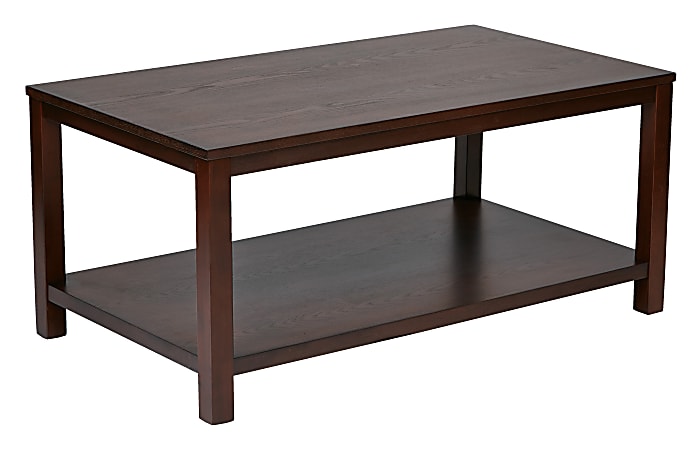 Ave Six Merge Cocktail Table, Rectangular, Mahogany