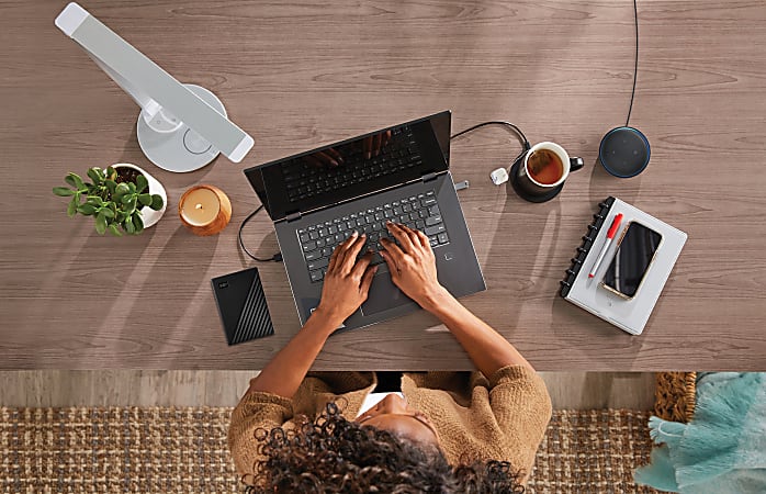 Workpro led desk lamp with wireless charger top