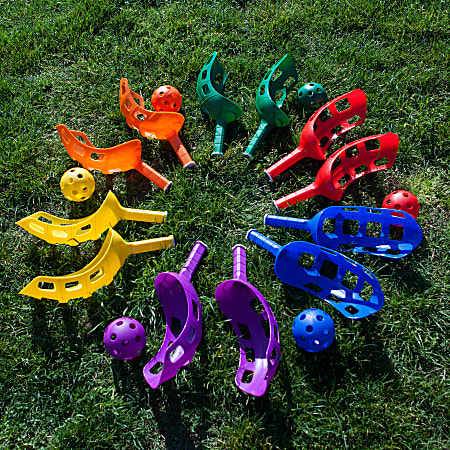 Champion Sports Scoop Ball Set Plastic Red Orange Yellow Green Blue Purple 1 Case ODP Business Solutions