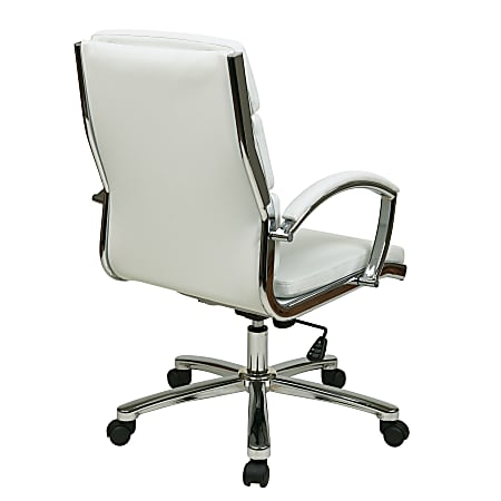 Office star mid back hotsell executive faux leather chair