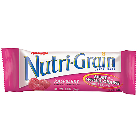 Kellogg's® Nutri-Grain Bars, Raspberry, 1.3 Oz, Box Of 16