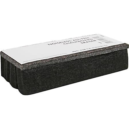 Lorell Chalkboard Erasers - Noiseless, Dustless - Black - Felt - 6 / Bundle Lorell Chalkboard Erasers - Noiseless, Dustless - Black - Felt - 6 / Bundle