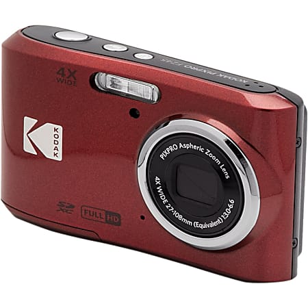 Kodak PIXPRO FZ45 16.4 Megapixel Compact Camera Red 12.3 CMOS