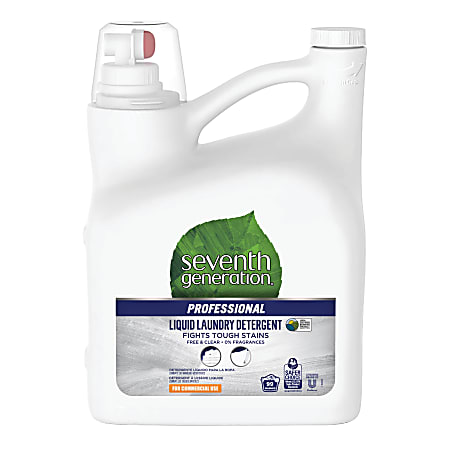 Seventh Generation™ Professional Free And Clear Liquid Laundry Detergent, 150 Oz, Carton Of 4 Bottles