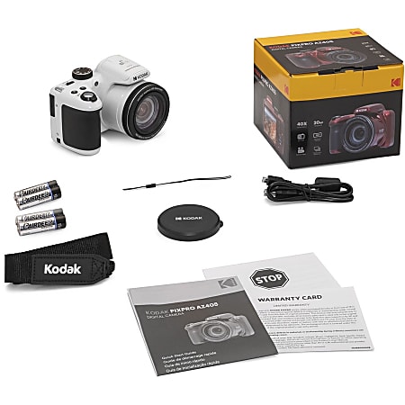 Kodak PIXPRO AZ405 20.7 Megapixel Compact Camera White 12.3 BSI