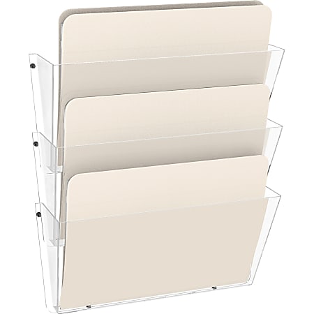 deflecto Unbreakable DocuPocket Wall File 3 Sections Letter Size 14.5 x ...