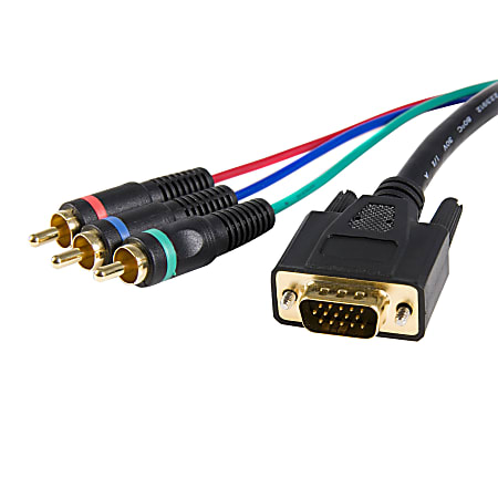 StarTech.com Cable adapter - RCA breakout - HD15 (m) - component (f) - 3 ft