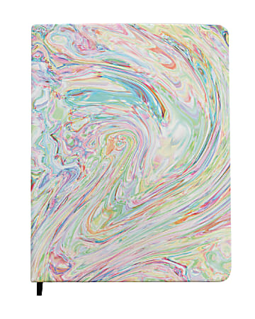 Denik Faux Leather Notebook, 8" x 11", College Rule, 150 Pages (75 Sheets), Multicolor