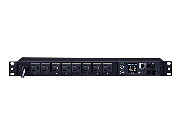 CyberPower Monitored Series PDU31001 - Power distribution unit (rack-mountable) - AC 100-120 V - Ethernet, serial - PDU31001