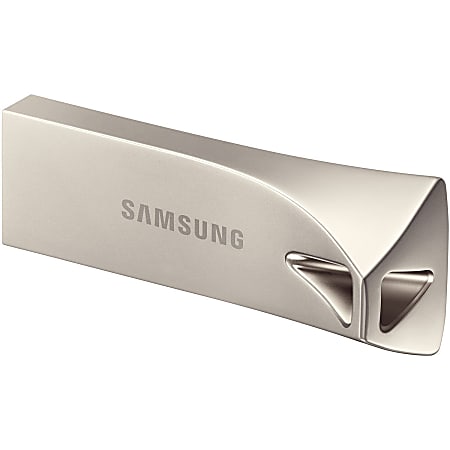Samsung USB 3.1 Flash Drive BAR Plus 128GB Champagne Silver - 128 GB - USB 3.1 - Champagne Silver - 5 Year Warranty