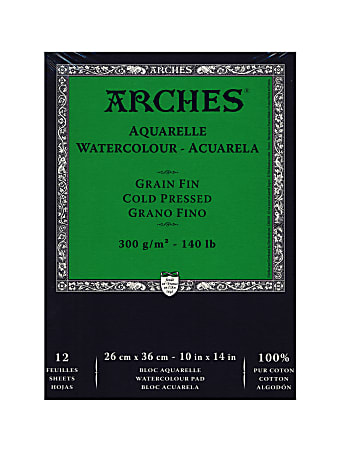 Arches® Watercolor Pad, 10" x 14", Cold-Pressed, 140