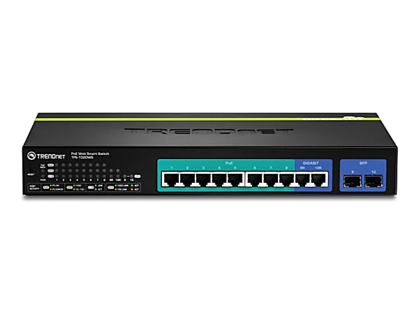 TRENDnet TPE 1020WS 10-Port Gigabit Web Smart PoE+ Switch