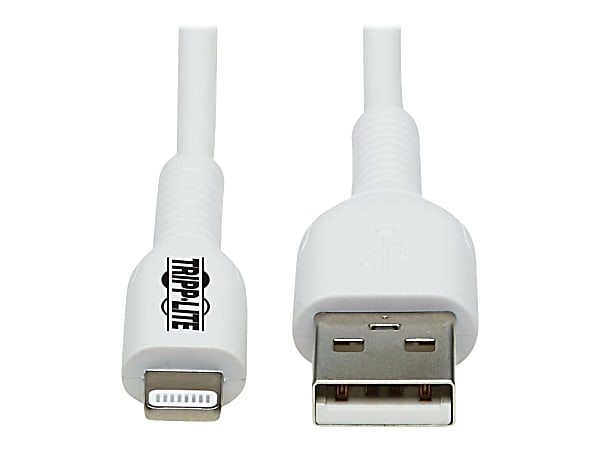 Tripp Lite Safe-IT USB-A to Lightning Sync/Charge Cable Antibacterial 1M - White