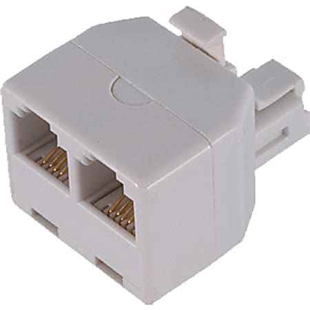 GE 76191 (White) Duplex In-Wall Adapter