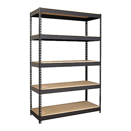 Hirsh® Industries Iron Horse Riveted Steel Shelving, 48"W, Black