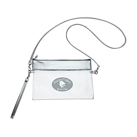 Custom Promotional Game Day Clear Wristlet Pouch, 6" x 8-1/2"