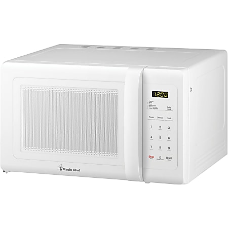 Magic Chef MCD993W .9 Cubic-ft Countertop Microwave (White) - Single - 0.9 ft³ Capacity - Microwave - 10 Power Levels - 900 W Microwave Power - Countertop - White