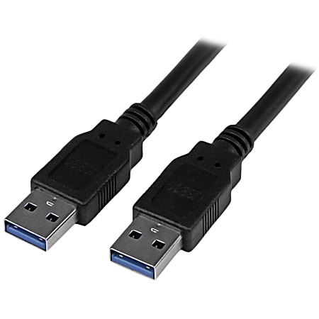StarTech.com 6 ft Black SuperSpeed USB 3.0 (5Gbps) Cable A to A - M/M - Connect USB 3.2 Gen1 A devices to a USB hub or to your computer