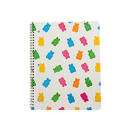 Eccolo BTS Notebook, 8-1/2" x 11", 1 Subject, College Ruled, 80 Sheets, Gummy Bear