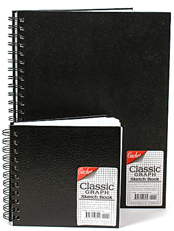 Cachet Classic Graph Sketchbook, 9" x 12", 80 Sheets